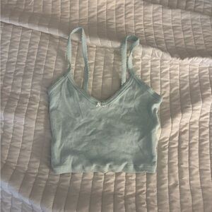 Sunday Best Sky Blue Ribbed Tank